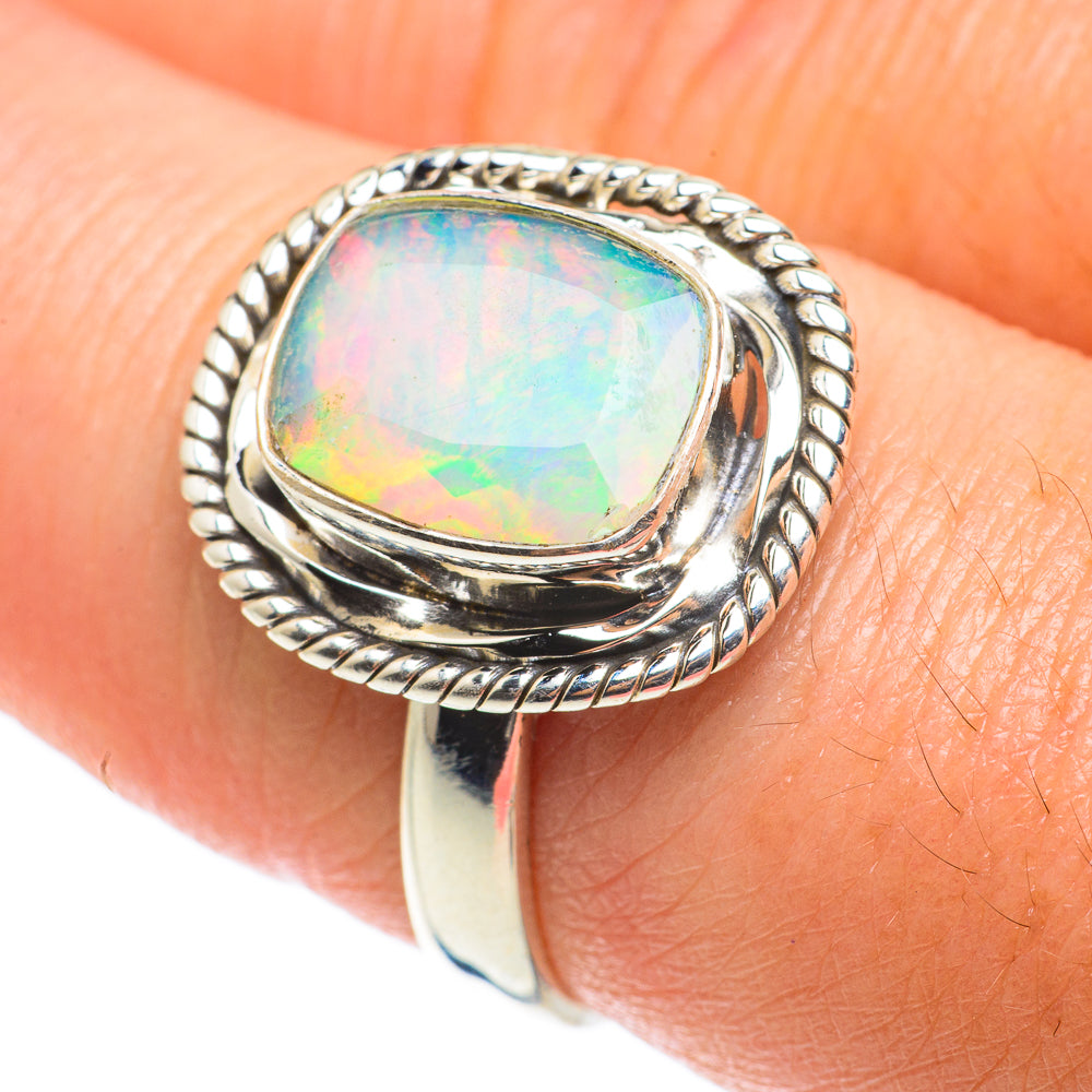 Ethiopian Opal Rings handcrafted by Anasilvercos - RING64183