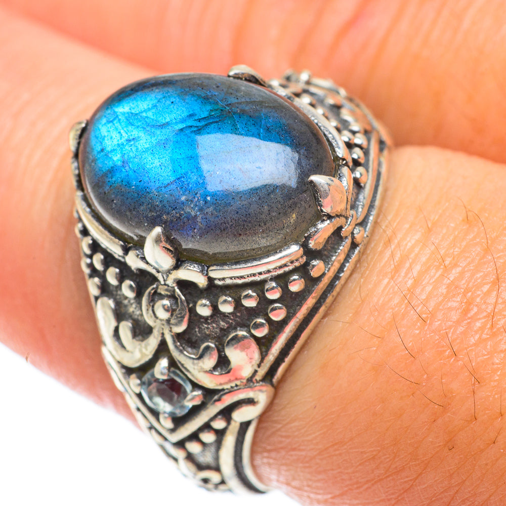 Labradorite Rings handcrafted by Anasilvercos - RING64187