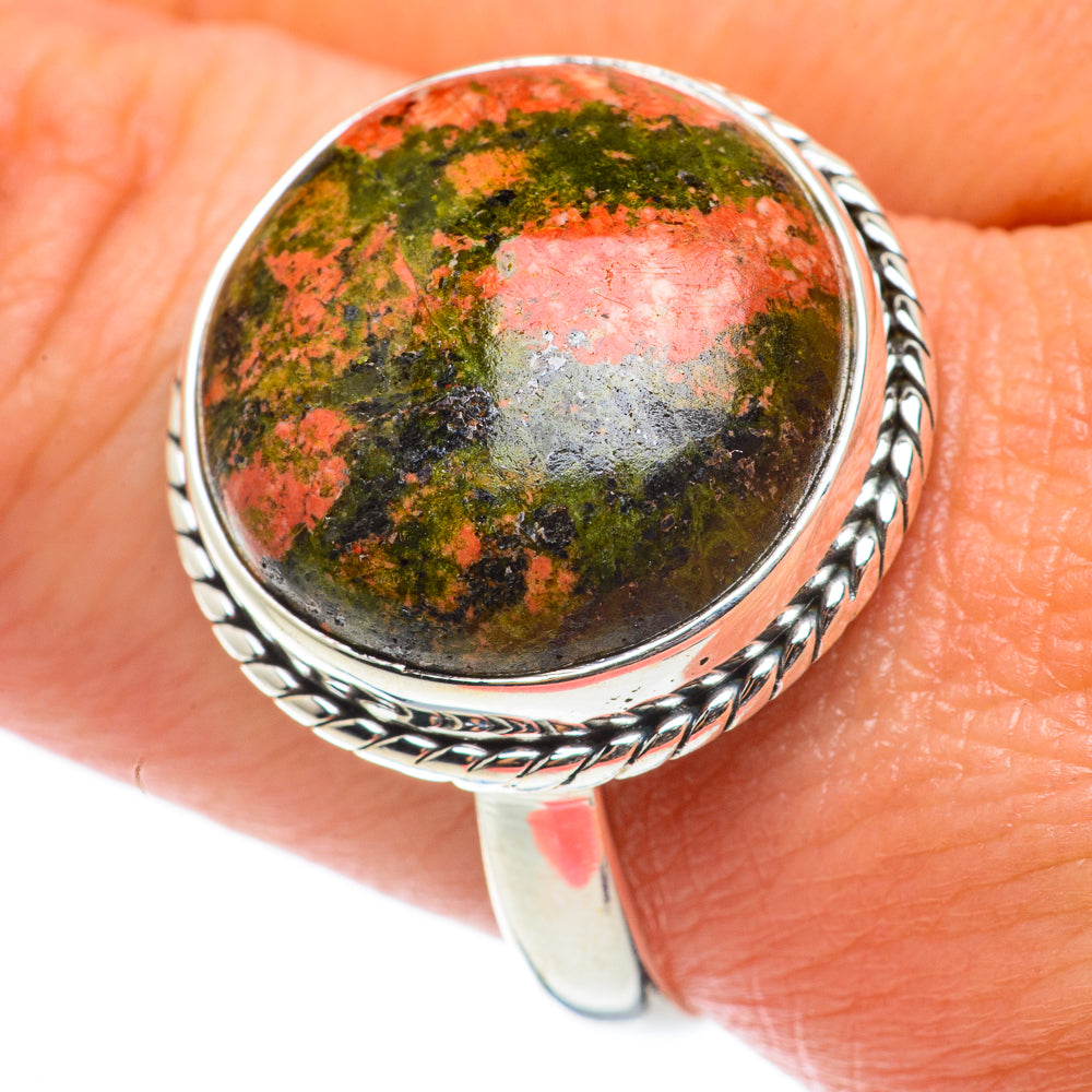Unakite Rings handcrafted by Anasilvercos - RING64189