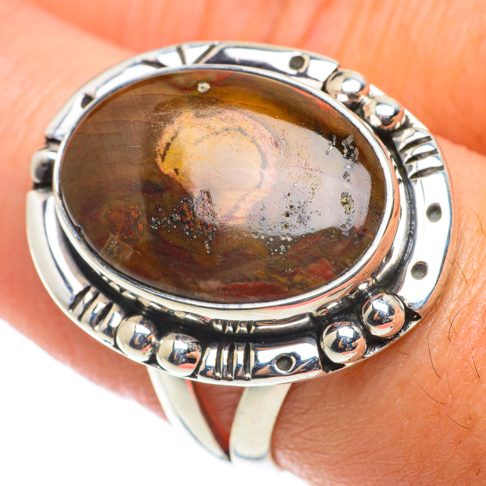 Petrified Wood Rings handcrafted by Anasilvercos - RING64192