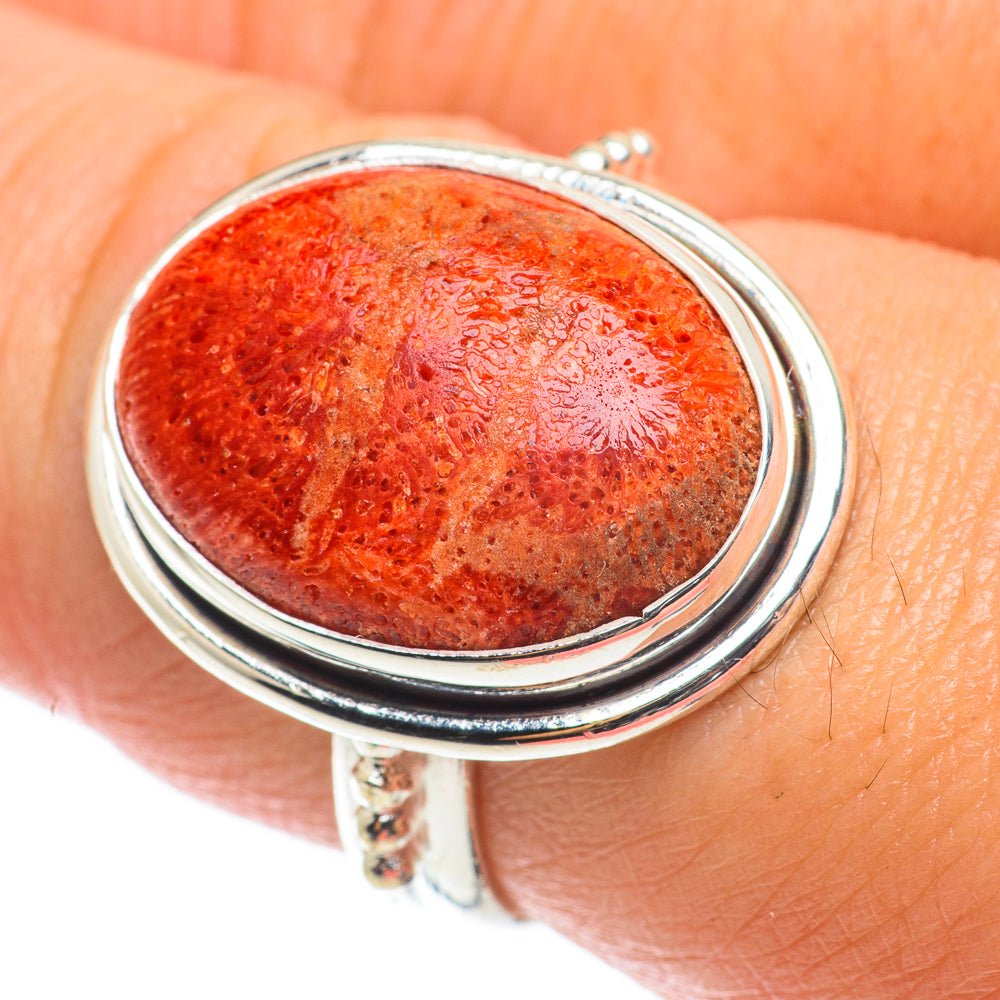 Sponge Coral Rings handcrafted by Anasilvercos - RING64193