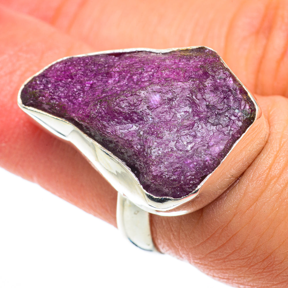 Ruby Zoisite Rings handcrafted by Anasilvercos - RING64196