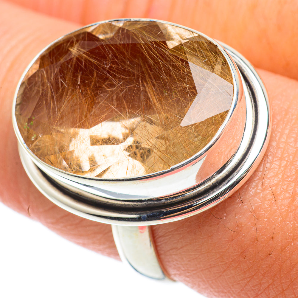 Rutilated Quartz Rings handcrafted by Anasilvercos - RING64199