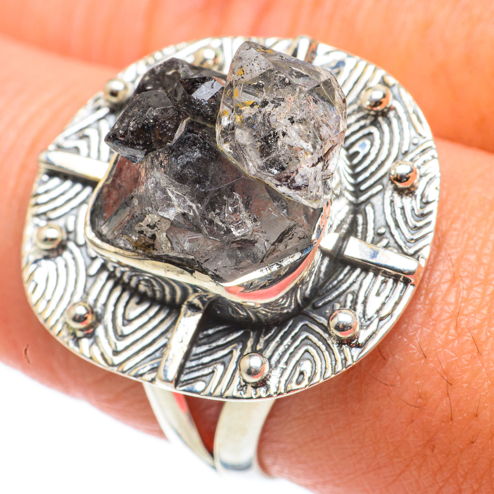 Herkimer Diamond Rings handcrafted by Anasilvercos - RING64201