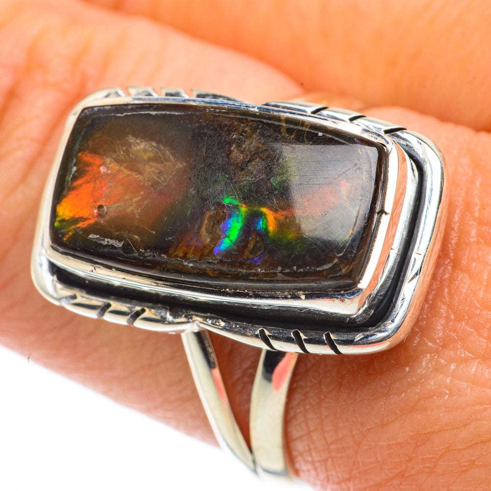 Ammolite Rings handcrafted by Anasilvercos - RING64204