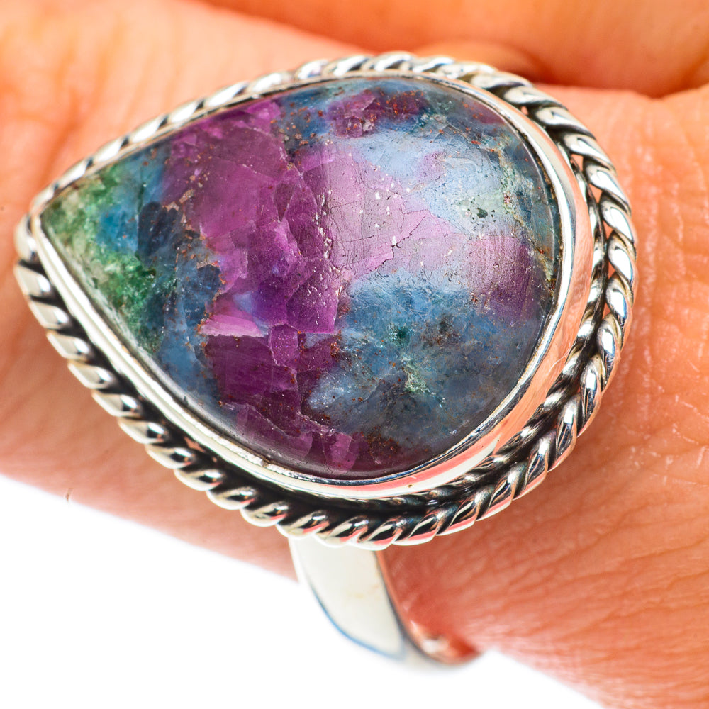 Ruby Fuchsite Rings handcrafted by Anasilvercos - RING64205