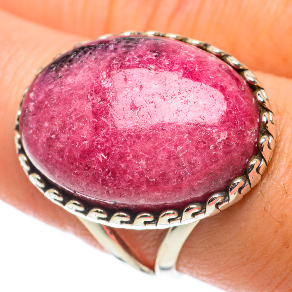 Rhodonite Rings handcrafted by Anasilvercos - RING64220