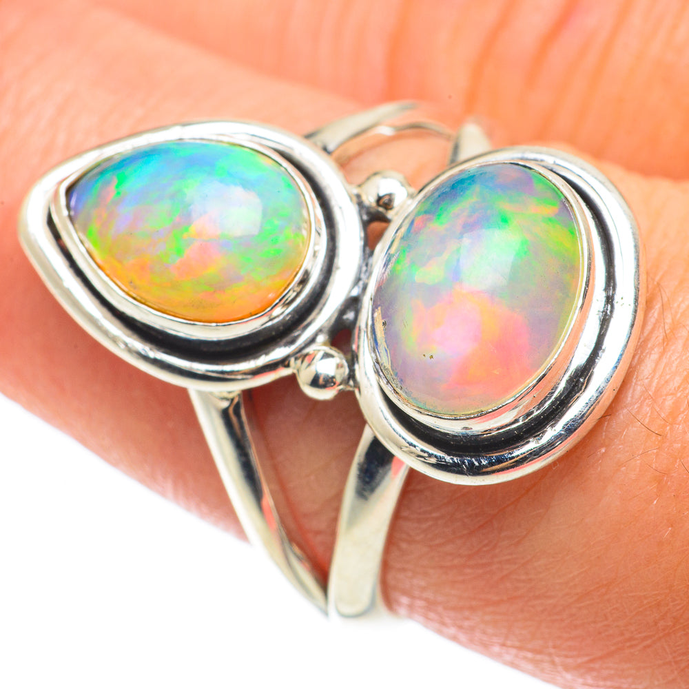 Ethiopian Opal Rings handcrafted by Anasilvercos - RING64230