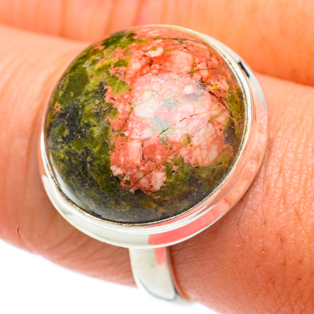 Unakite Rings handcrafted by Anasilvercos - RING64237