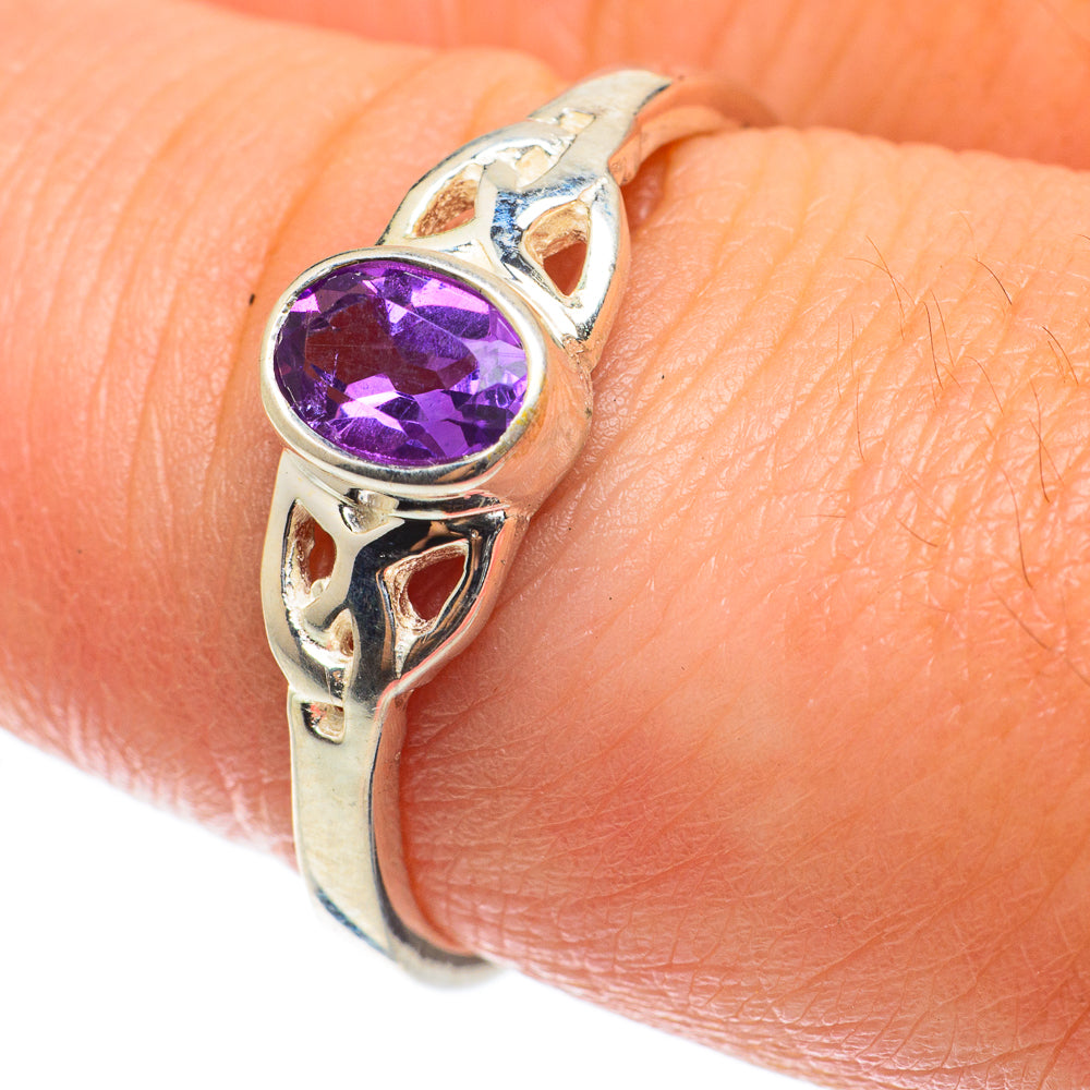 Amethyst Rings handcrafted by Anasilvercos - RING64244