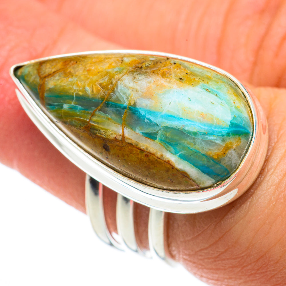 Peruvian Opal Rings handcrafted by Anasilvercos - RING64253