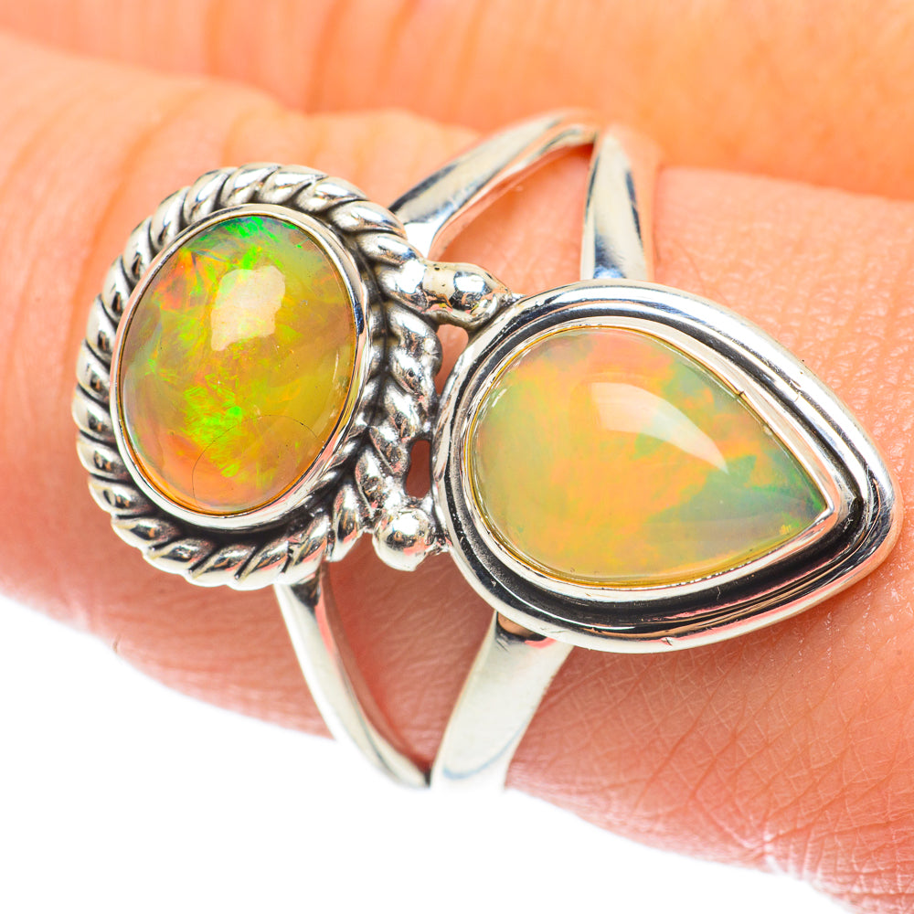 Ethiopian Opal Rings handcrafted by Anasilvercos - RING64272