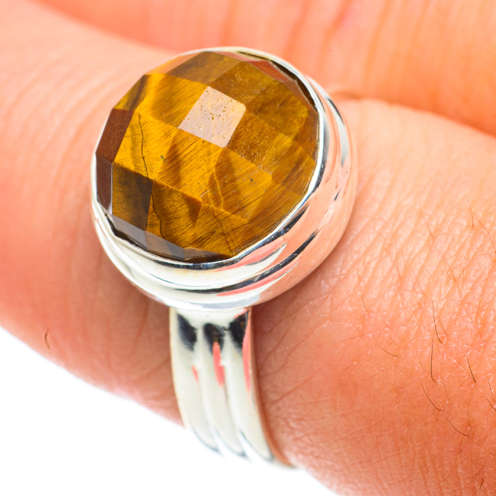 Tiger Eye Rings handcrafted by Anasilvercos - RING64279