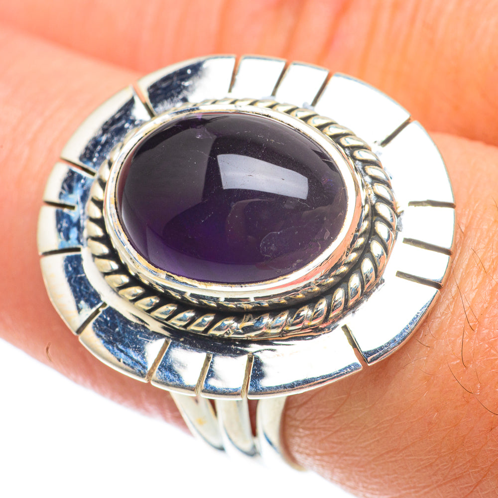 Amethyst Rings handcrafted by Anasilvercos - RING64285