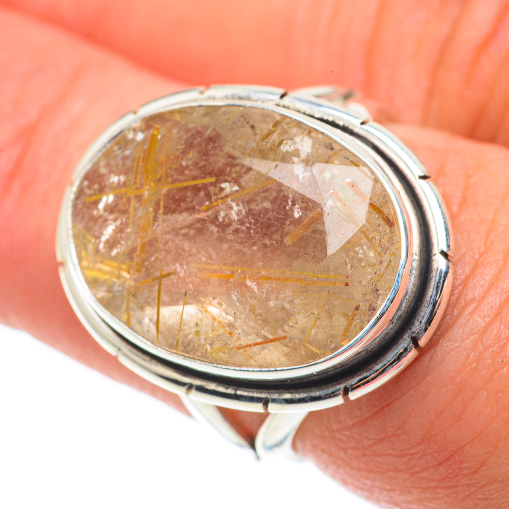 Rutilated Quartz Rings handcrafted by Anasilvercos - RING64287