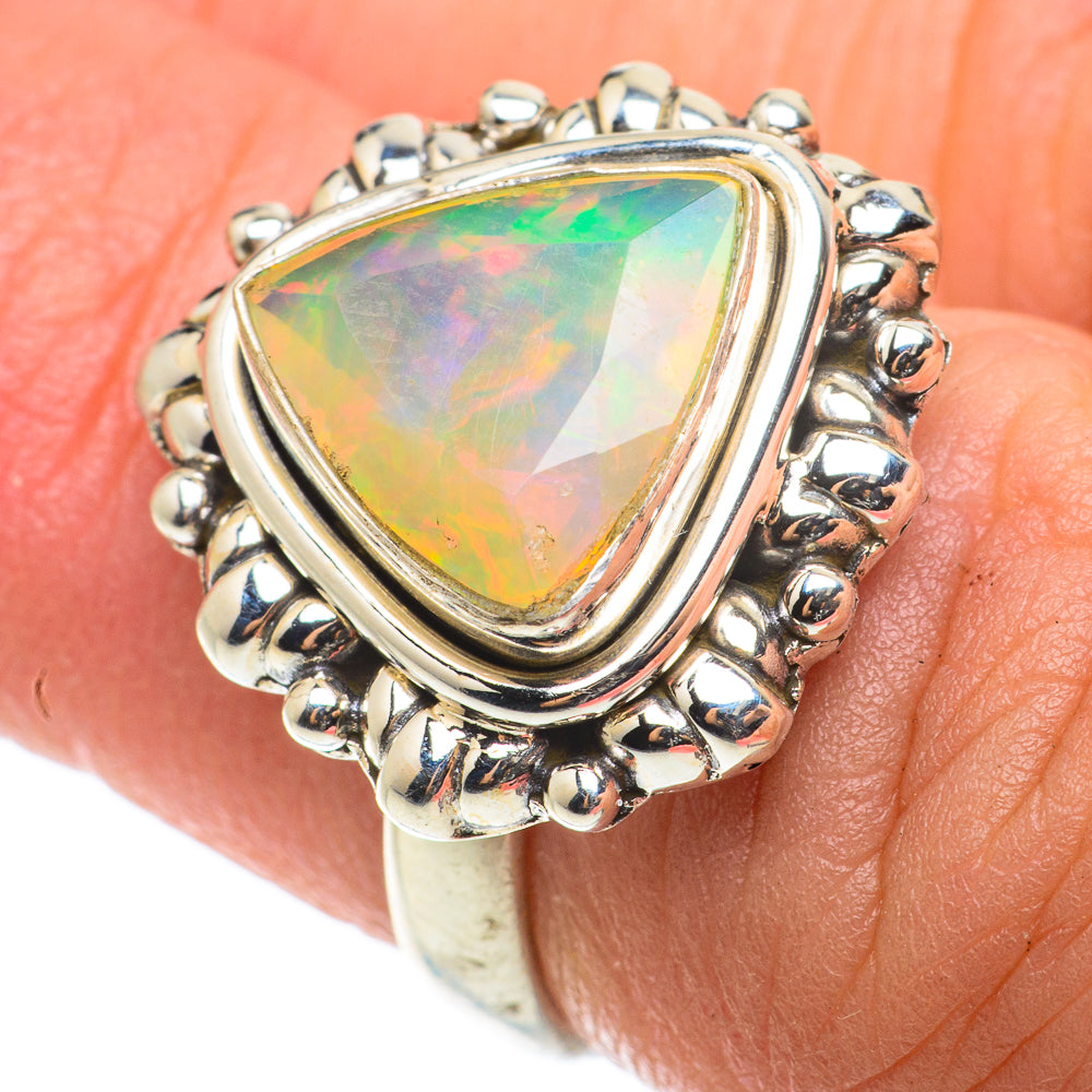 Ethiopian Opal Rings handcrafted by Anasilvercos - RING64290