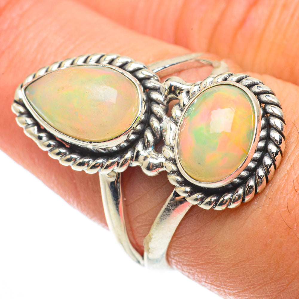 Ethiopian Opal Rings handcrafted by Anasilvercos - RING64291