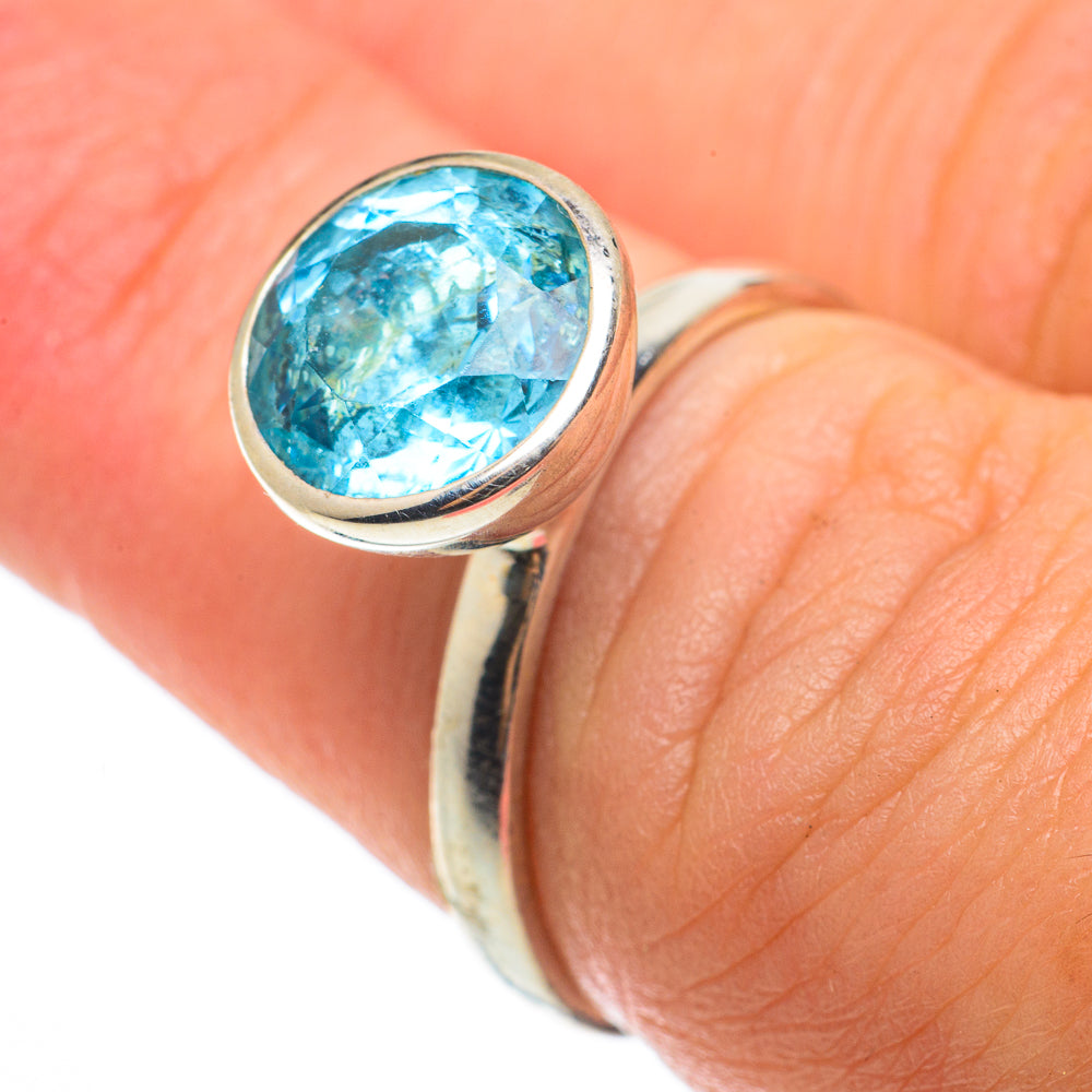 Blue Topaz Rings handcrafted by Anasilvercos - RING64294