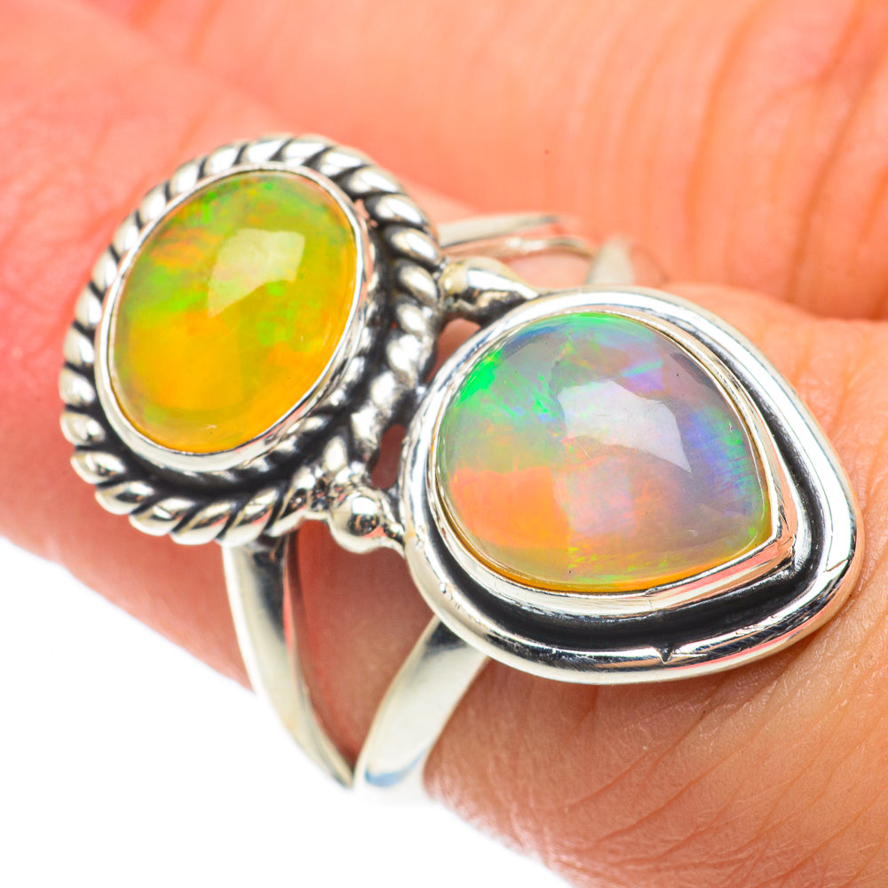 Ethiopian Opal Rings handcrafted by Anasilvercos - RING64304