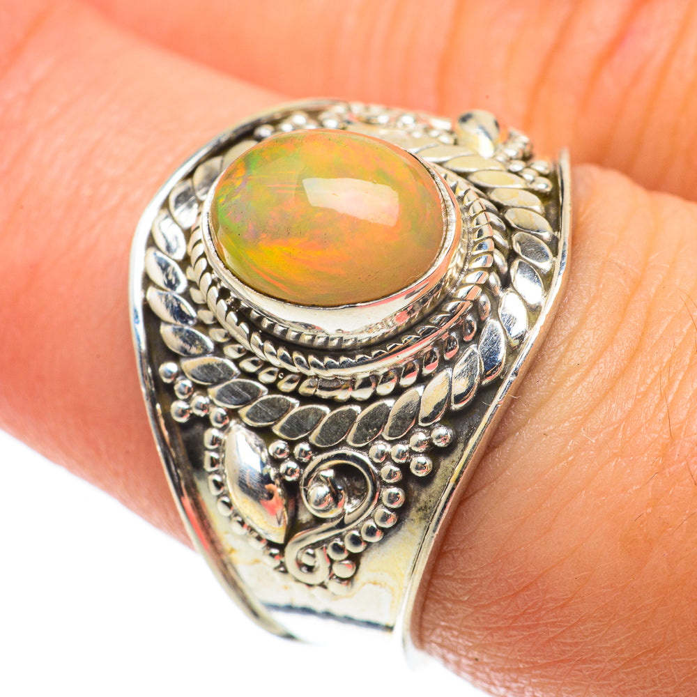 Ethiopian Opal Rings handcrafted by Anasilvercos - RING64320