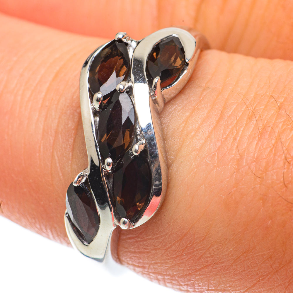 Smoky Quartz Rings handcrafted by Anasilvercos - RING64329