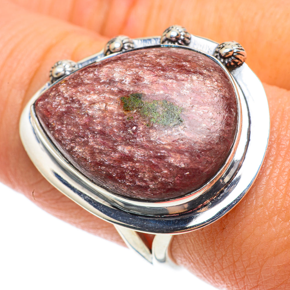 Ruby Fuchsite Rings handcrafted by Anasilvercos - RING64334