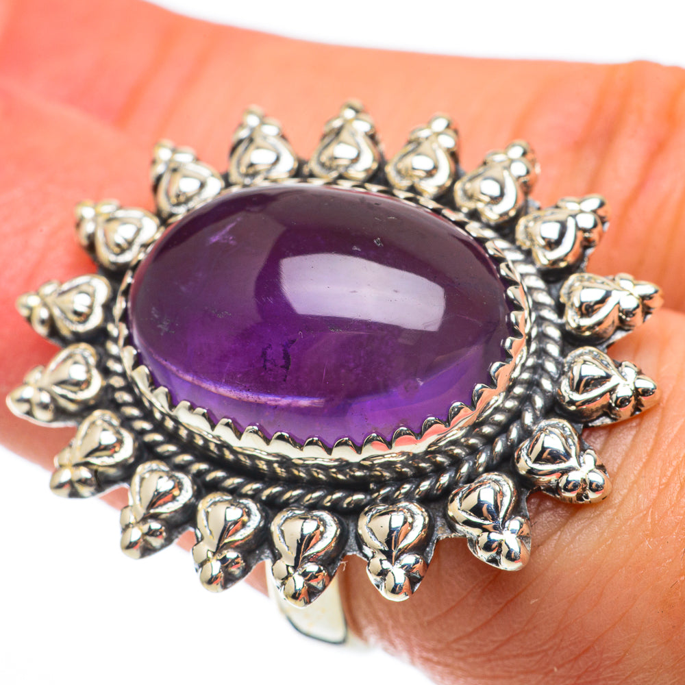 Amethyst Rings handcrafted by Anasilvercos - RING64337