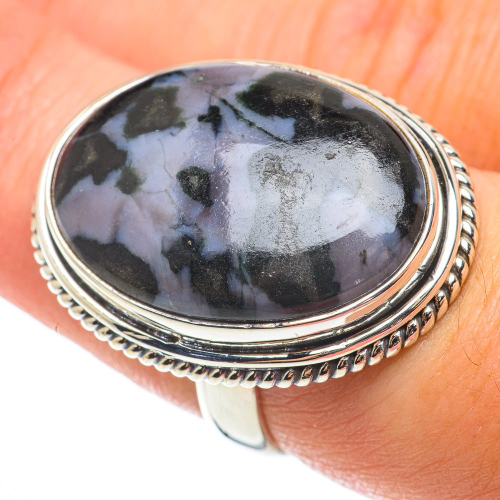 Gabbro Stone Rings handcrafted by Anasilvercos - RING64340