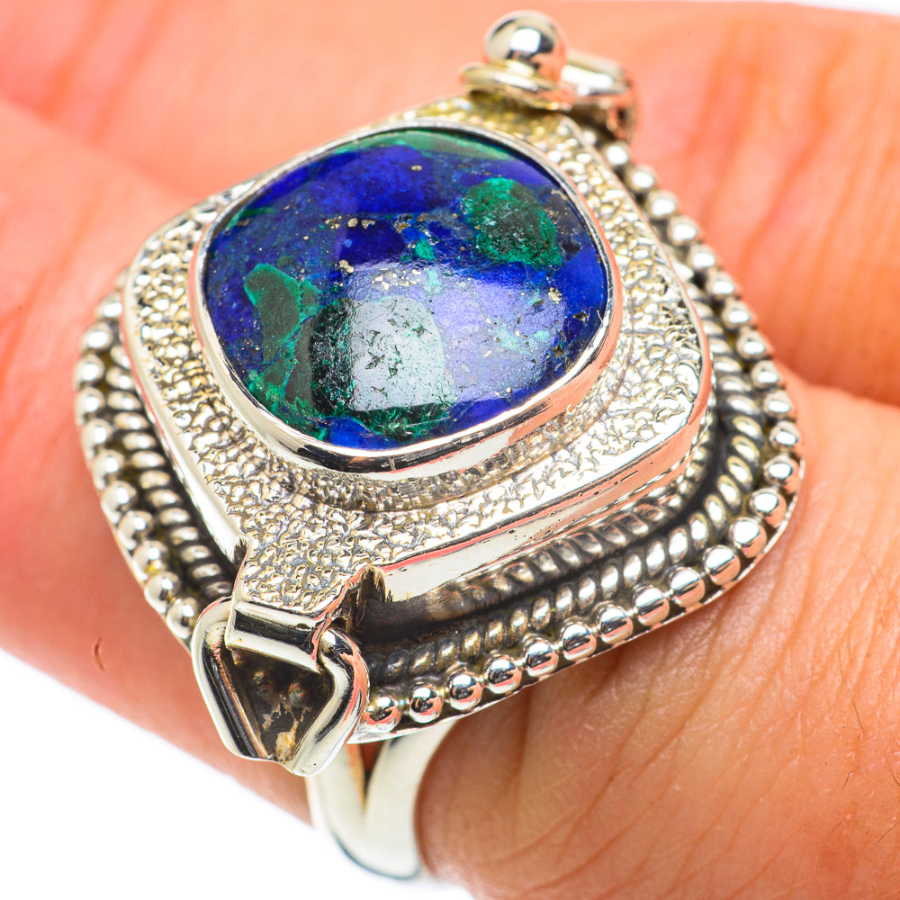 Azurite Rings handcrafted by Anasilvercos - RING64345