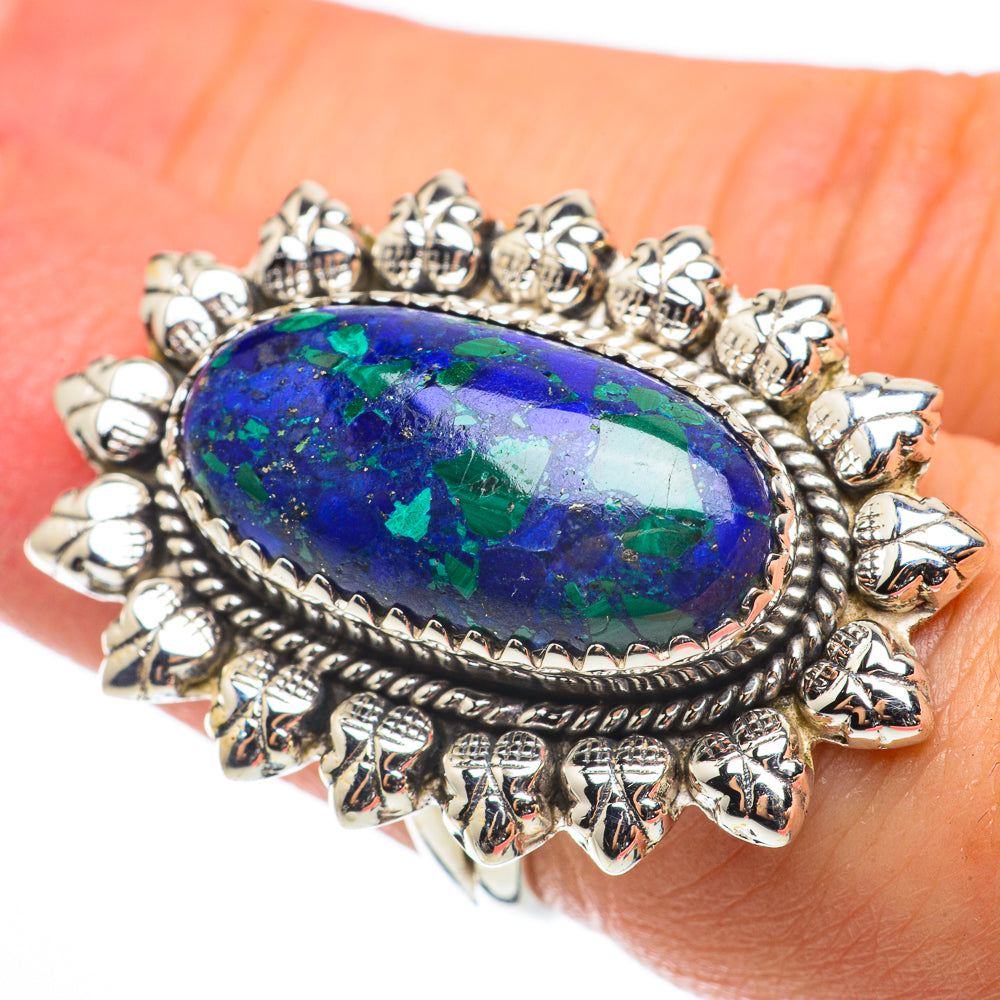 Azurite Rings handcrafted by Anasilvercos - RING64346