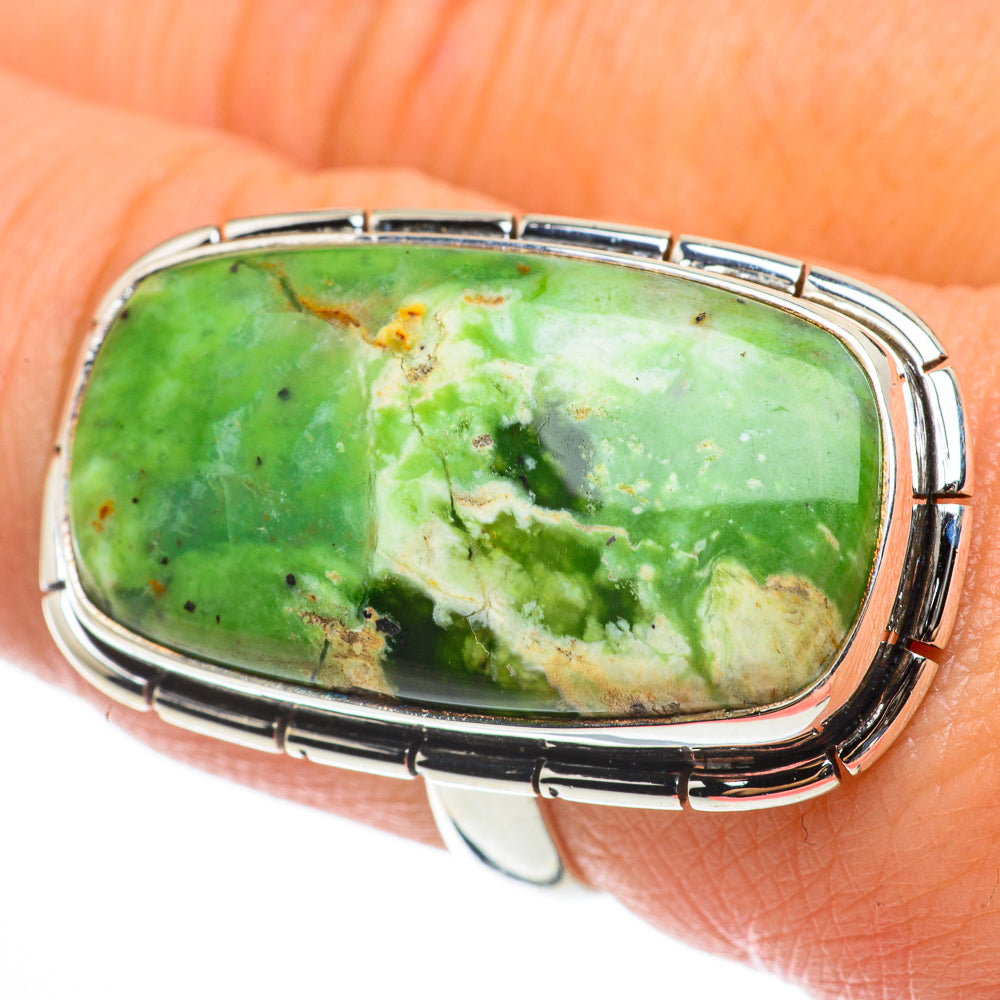 Rainforest Jasper Rings handcrafted by Anasilvercos - RING64352