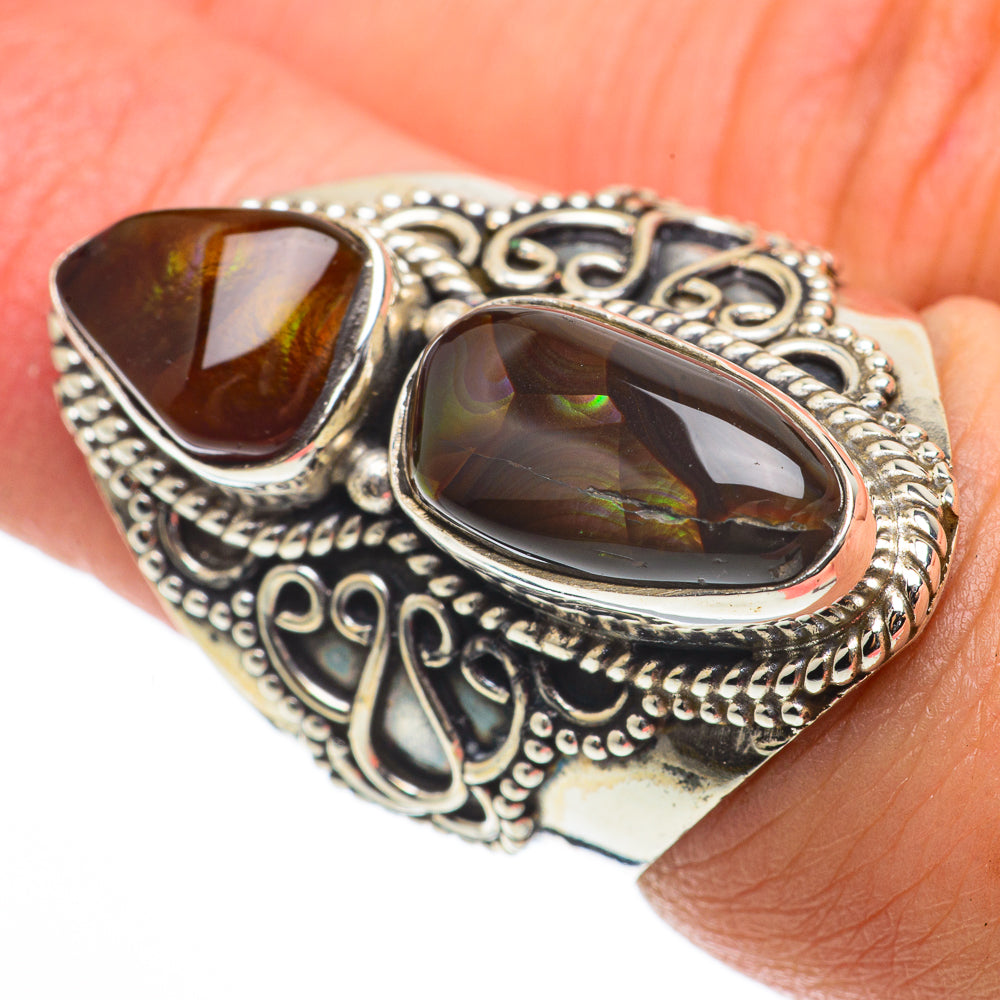 Mexican Fire Agate Rings handcrafted by Anasilvercos - RING64356