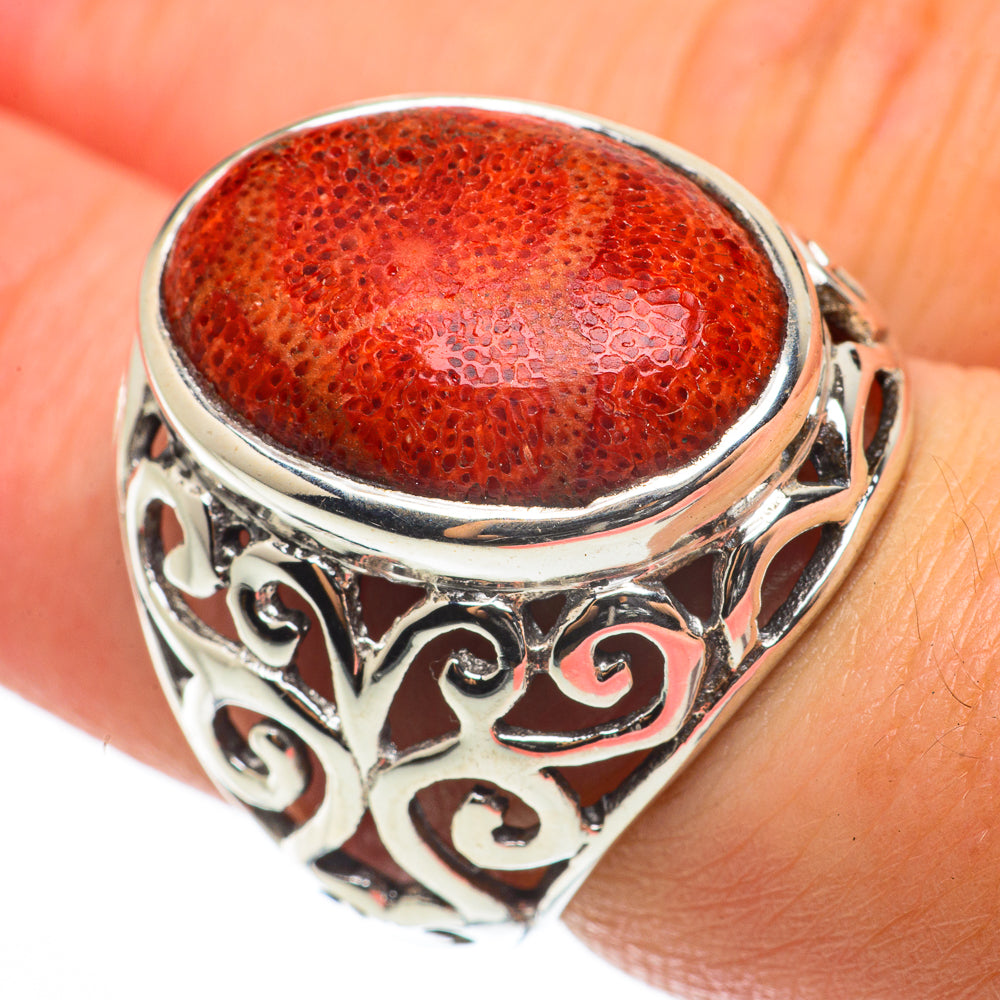 Sponge Coral Rings handcrafted by Anasilvercos - RING64358