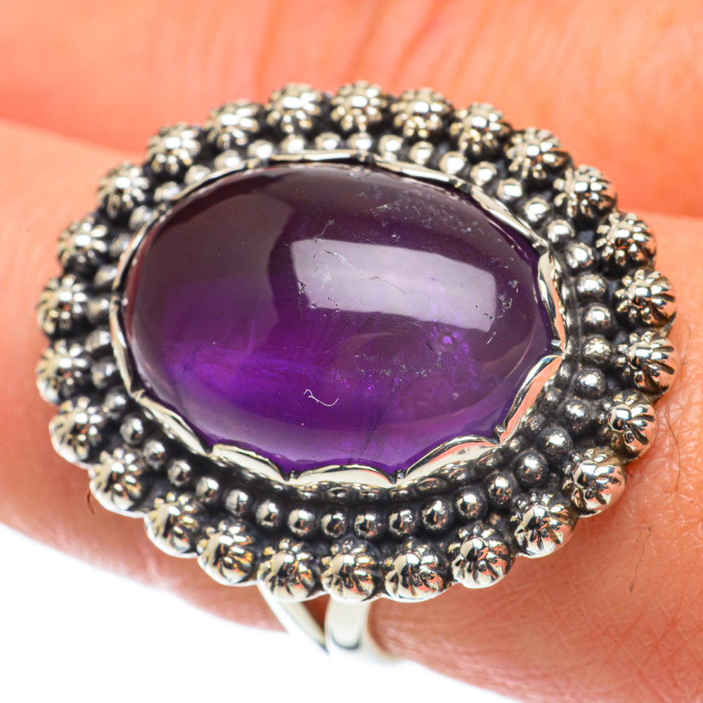 Amethyst Rings handcrafted by Anasilvercos - RING64366