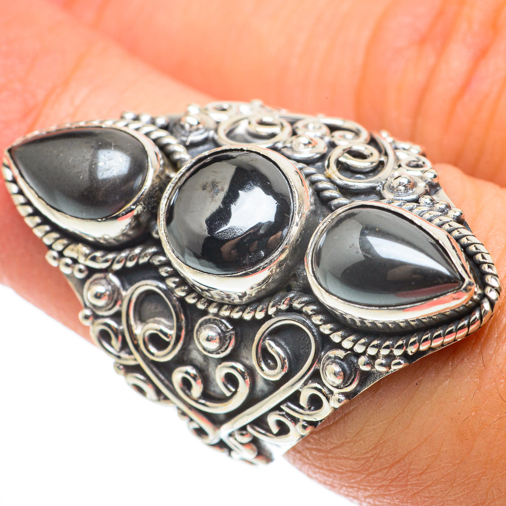 Hematite Rings handcrafted by Anasilvercos - RING64377