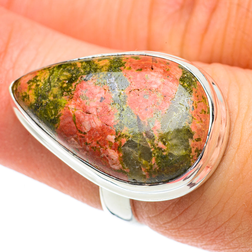 Unakite Rings handcrafted by Anasilvercos - RING64404