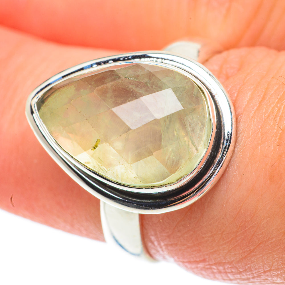 Prehnite Rings handcrafted by Anasilvercos - RING64415