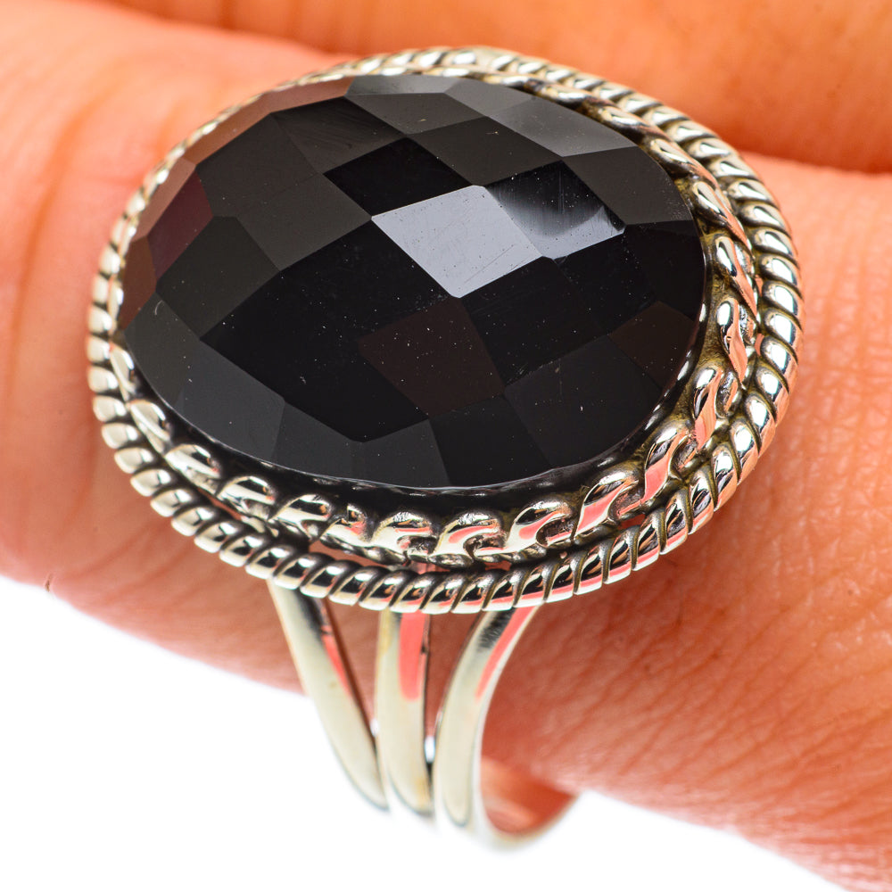 Black Onyx Rings handcrafted by Anasilvercos - RING64428