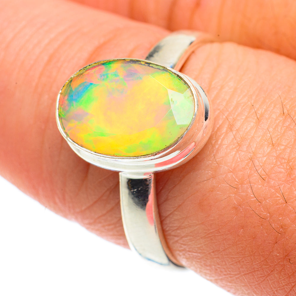 Ethiopian Opal Rings handcrafted by Anasilvercos - RING64433
