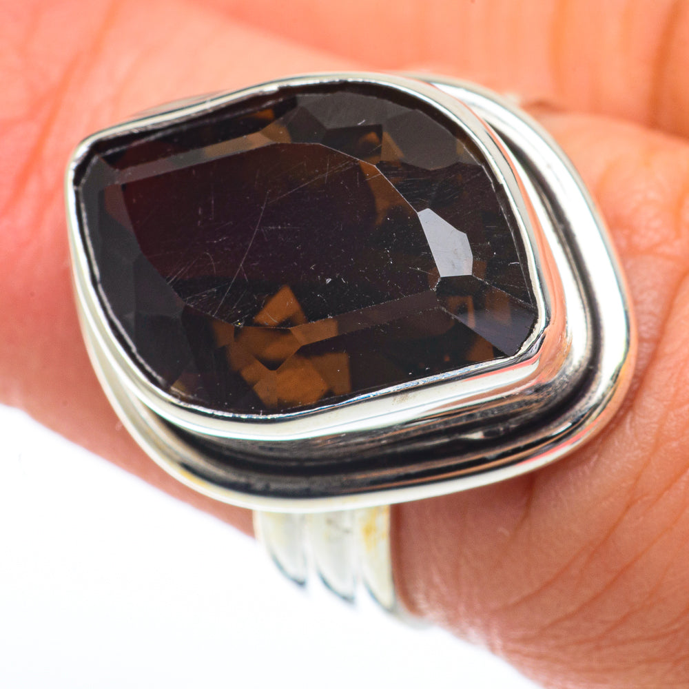 Smoky Quartz Rings handcrafted by Anasilvercos - RING64443
