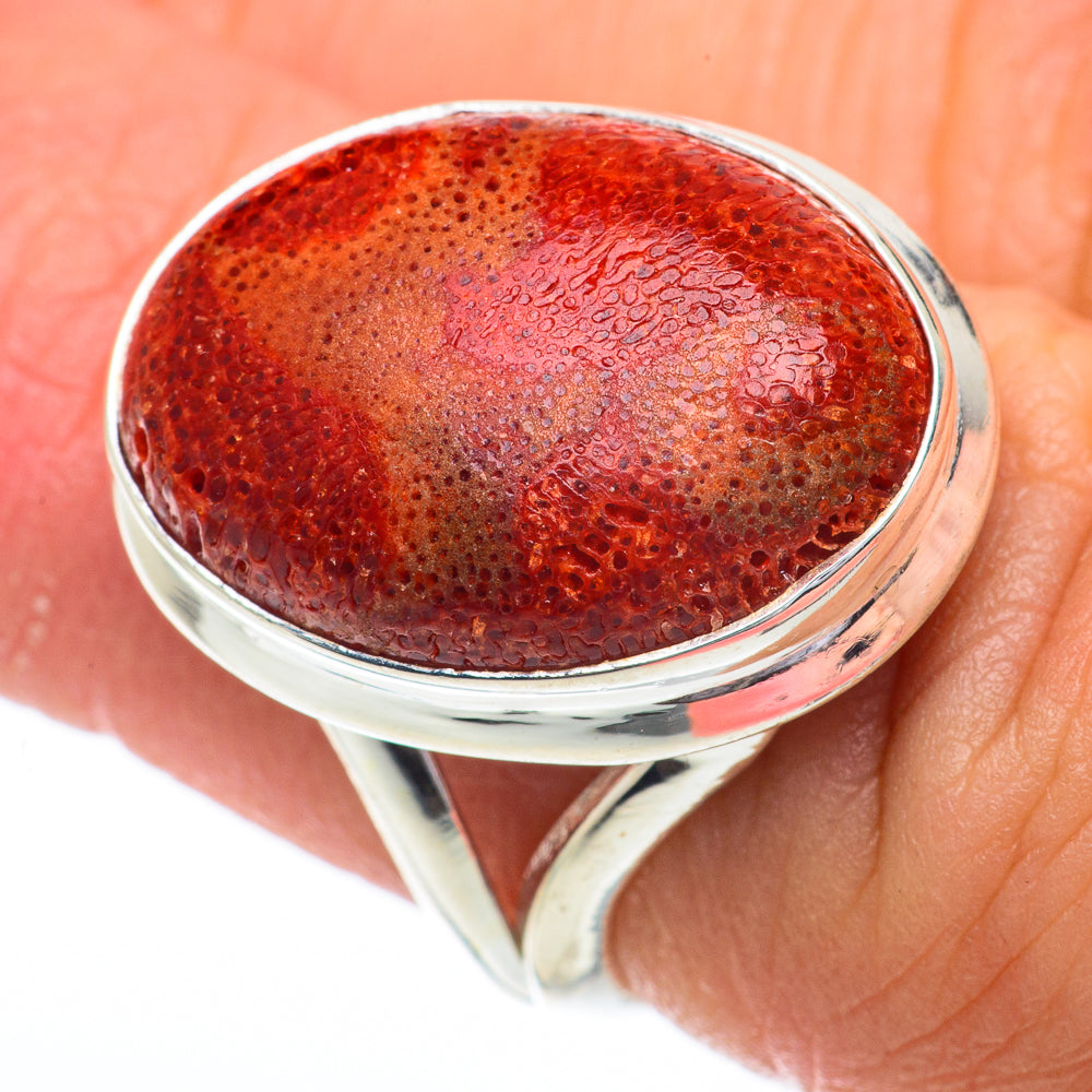 Sponge Coral Rings handcrafted by Anasilvercos - RING64445