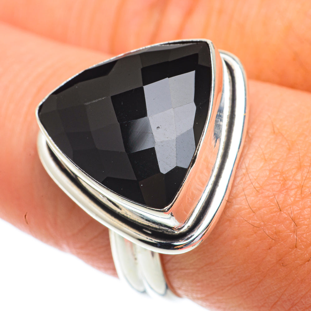 Black Onyx Rings handcrafted by Anasilvercos - RING64449