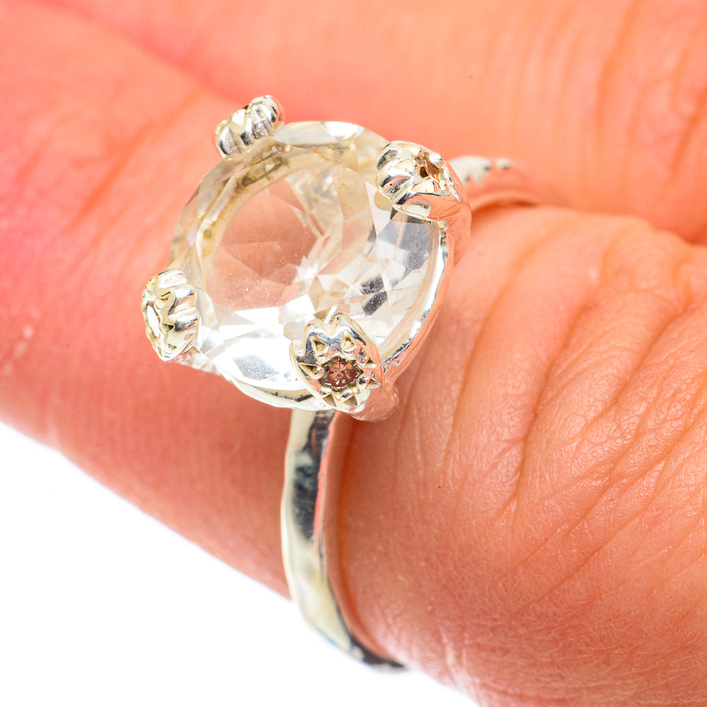 White Quartz Rings handcrafted by Anasilvercos - RING64451