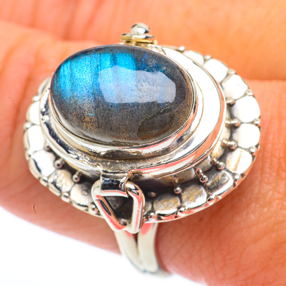 Labradorite Rings handcrafted by Anasilvercos - RING64457