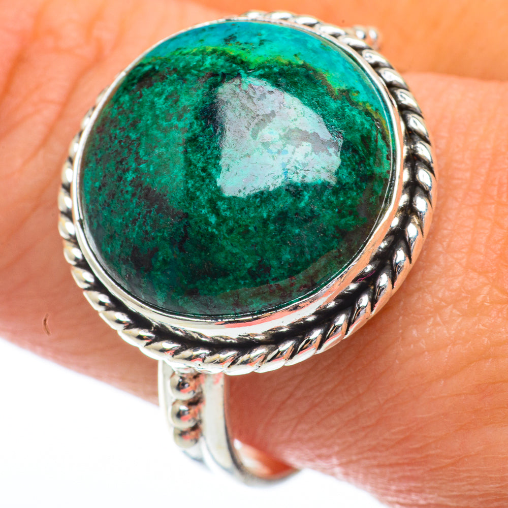 Chrysocolla Rings handcrafted by Anasilvercos - RING64462