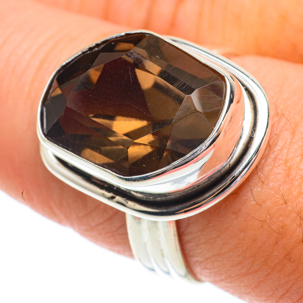 Smoky Quartz Rings handcrafted by Anasilvercos - RING64464