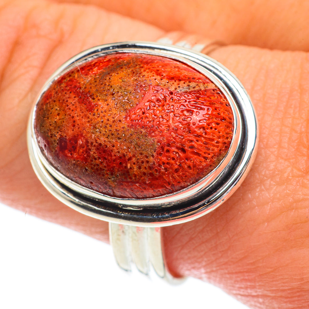 Sponge Coral Rings handcrafted by Anasilvercos - RING64465