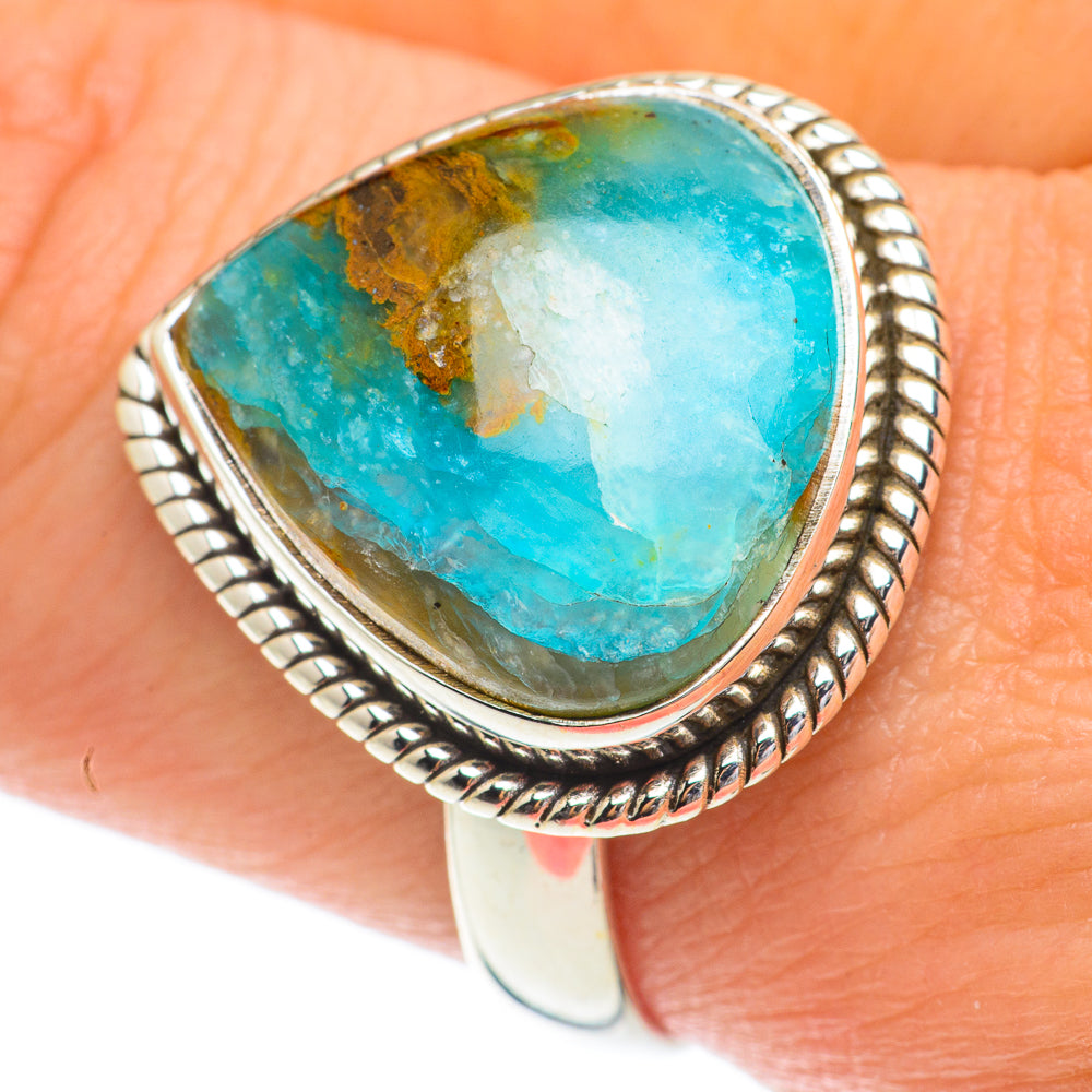 Peruvian Opal Rings handcrafted by Anasilvercos - RING64483