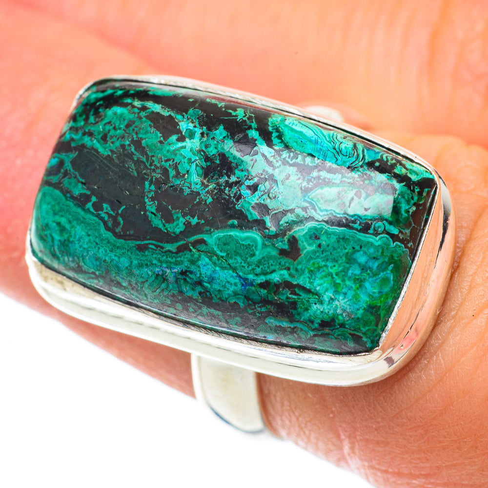 Chrysocolla Rings handcrafted by Anasilvercos - RING64484
