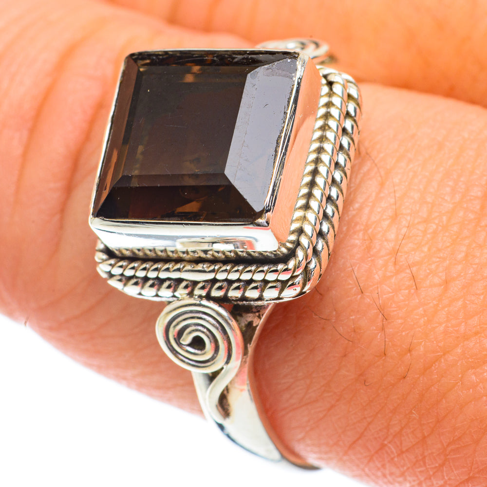 Smoky Quartz Rings handcrafted by Anasilvercos - RING64486